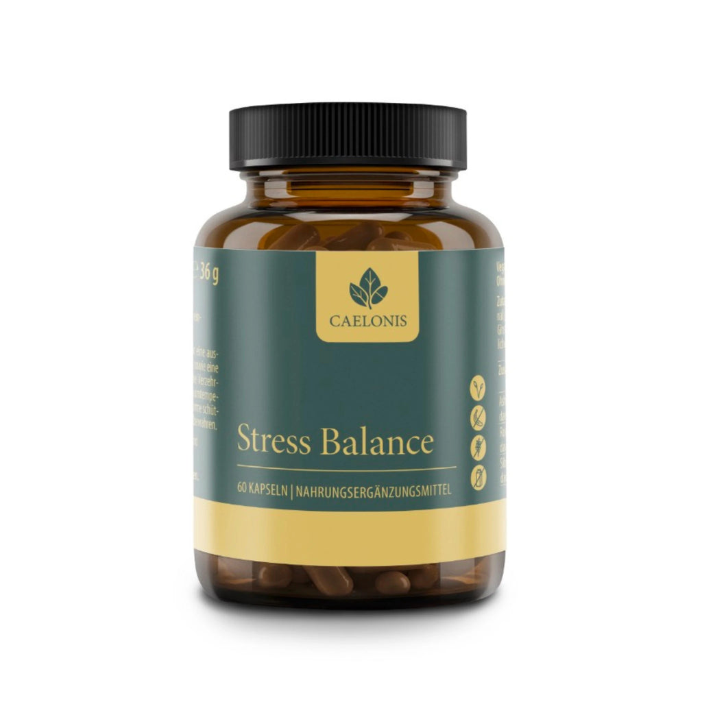 Caelonis Stress Balance Nahrungsergänzung mit Ashwagandha, Rosenwurz und Sibirischem Ginseng